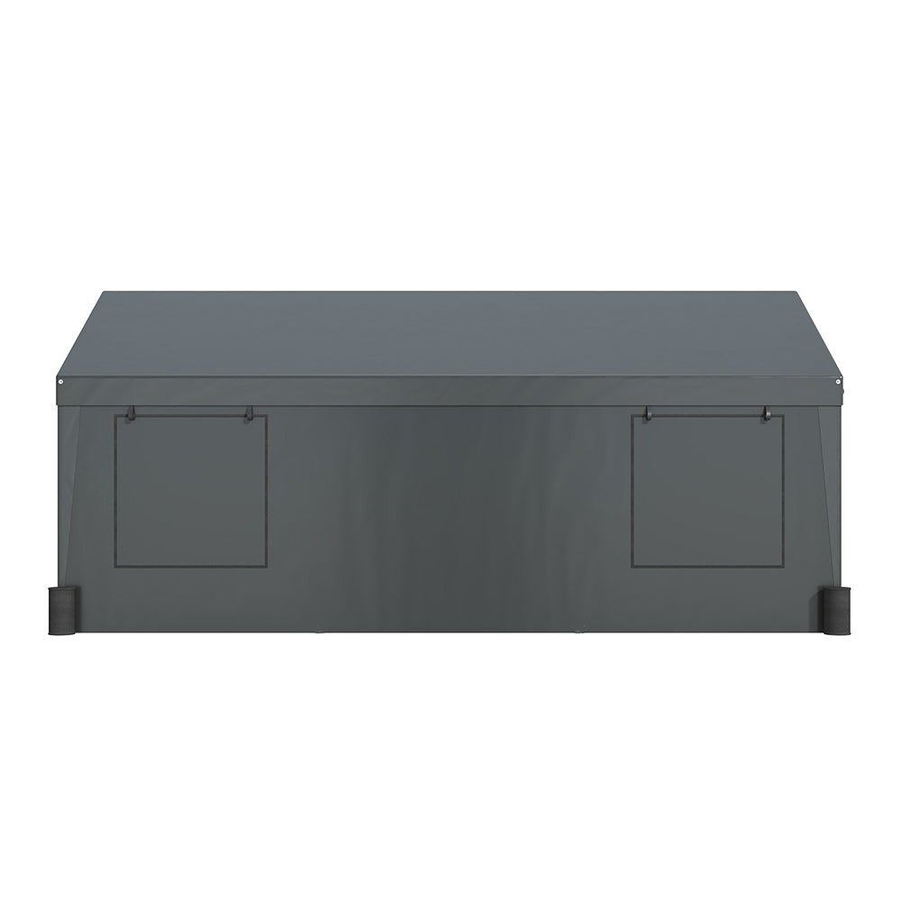 12' x 20' FT Alora Heavy-Duty Outdoor Premium Garage Tarp Canopy Shelter W/ Removable Sidewalls
