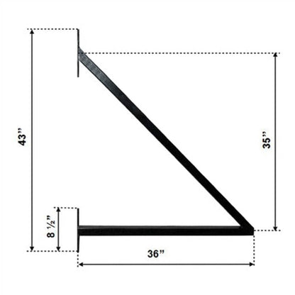 12FT - 18FT Heavy-Duty Paris-Style Premium Steel Sliding Driveway Gate