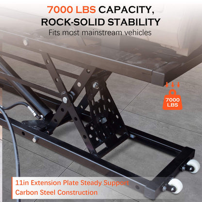 Heavy-Duty Portable 7000 LBS Car Lift Jack with Locking Levels
