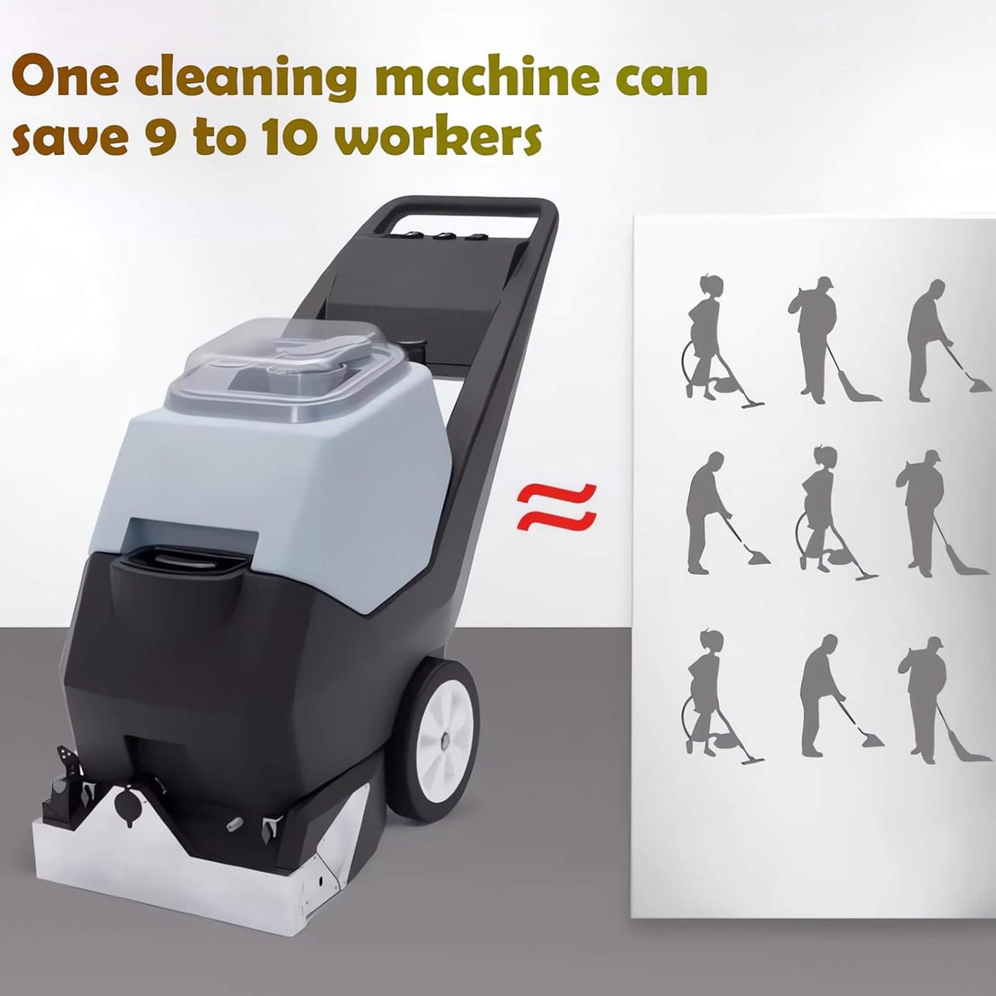 Heavy-Duty Portable Commercial 3-In-1 Wet Dry Carpet Cleaner