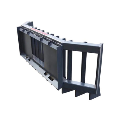 Heavy-Duty Push Stick Rake Skid Steer Attachment with Quick Attach