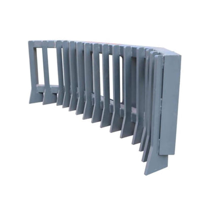 Heavy-Duty Push Stick Rake Skid Steer Attachment with Quick Attach