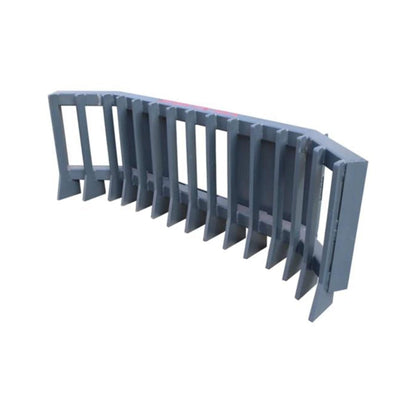 Heavy-Duty Push Stick Rake Skid Steer Attachment with Quick Attach