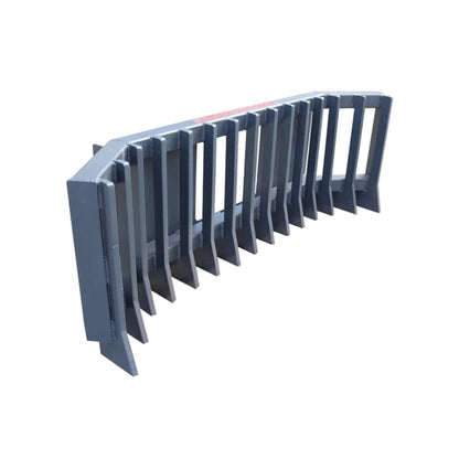 Heavy-Duty Push Stick Rake Skid Steer Attachment with Quick Attach