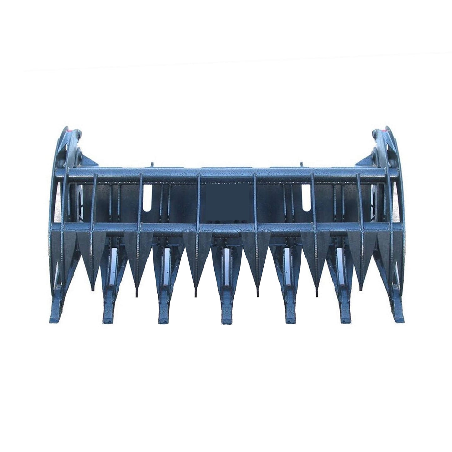 Heavy-Duty 74-Inch Root Rake Grapple Skid Steer Attachment with Teeth