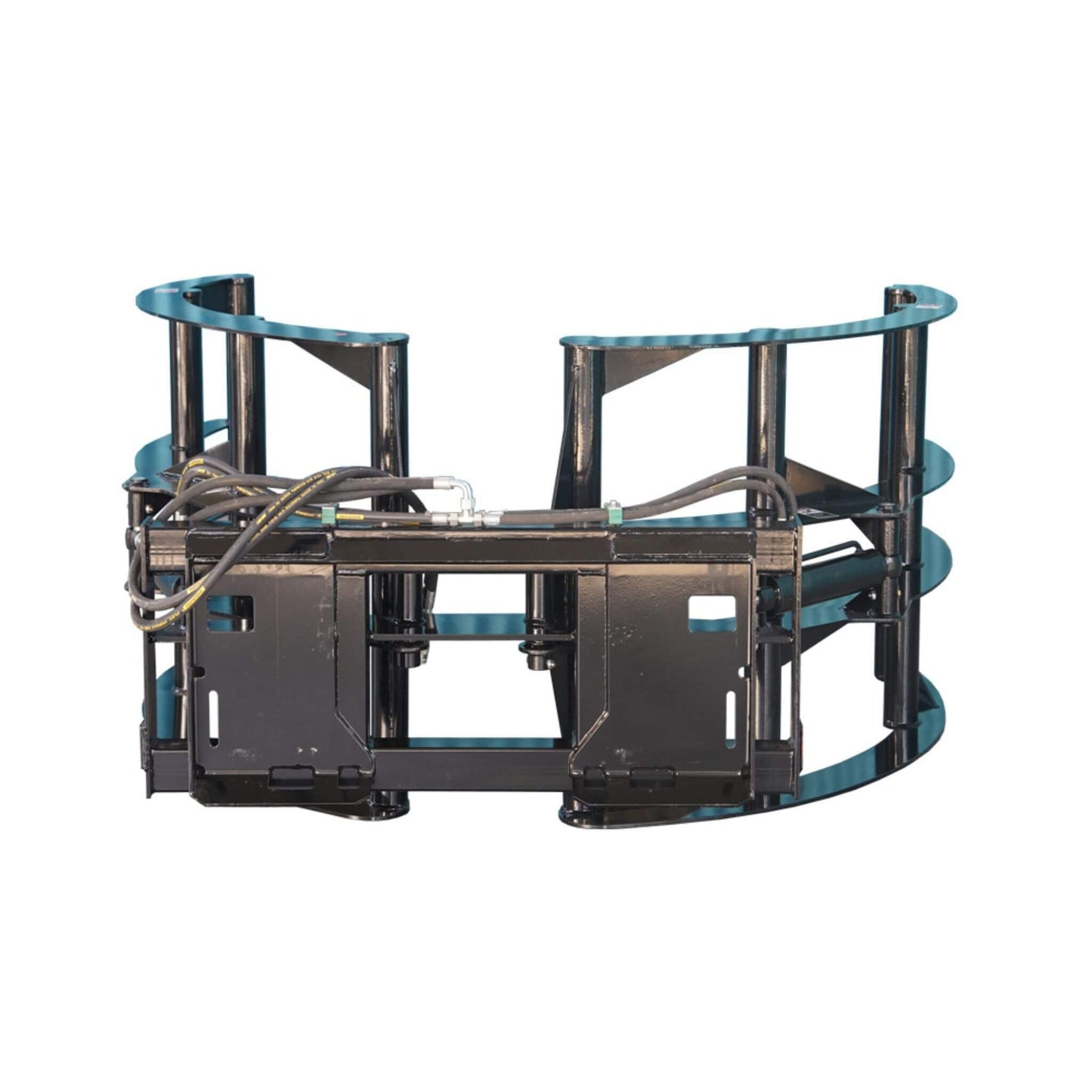 Heavy-Duty Round Hay Bale Grab Skid Steer Attachment