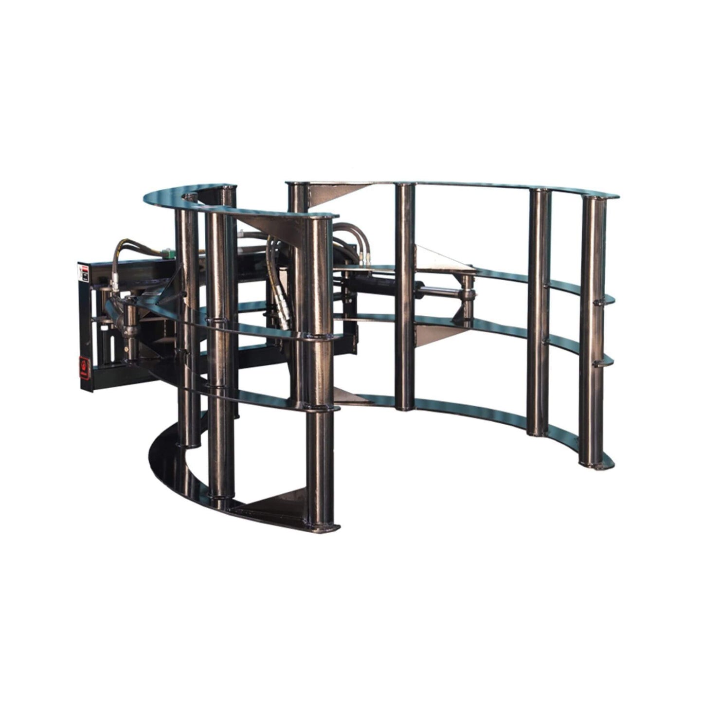 Heavy-Duty Round Hay Bale Grab Skid Steer Attachment