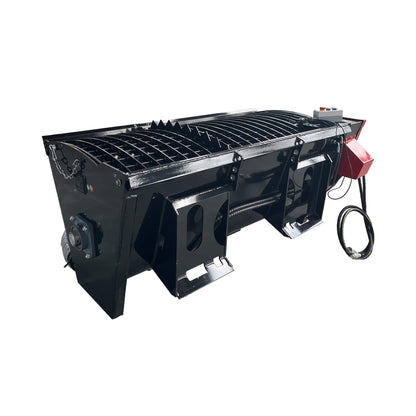 Heavy-Duty Self Loading Skid Steer Concrete Mixer Bucket Attachment with Universal Mount Plate