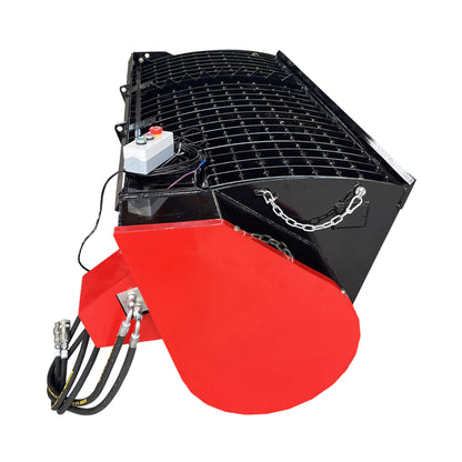 Heavy-Duty Self Loading Skid Steer Concrete Mixer Bucket Attachment with Universal Mount Plate