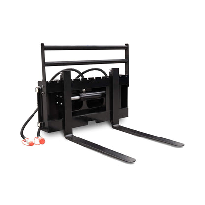 Heavy-Duty Skid Steer Pallet Fork Attachment with Lateral Shift