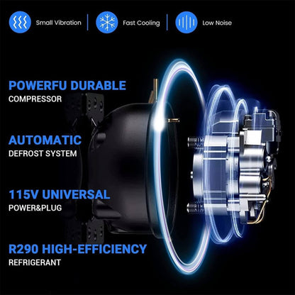 Large 49 Cu.Ft. Two Door Stainless Steel Commercial Industrial Restaurant Freezer, 54"