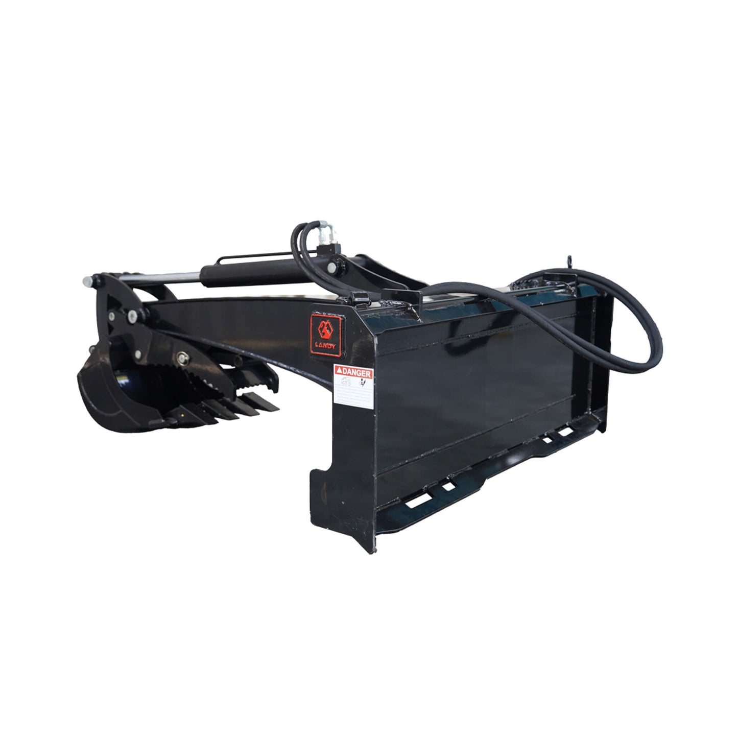 Heavy-Duty Universal Skid Steer Backhoe Digger Bucket Attachment with Universal Quick Attach Plate