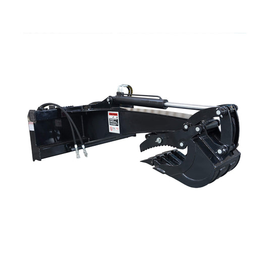 Heavy-Duty Universal Skid Steer Backhoe Digger Bucket Attachment with Universal Quick Attach Plate