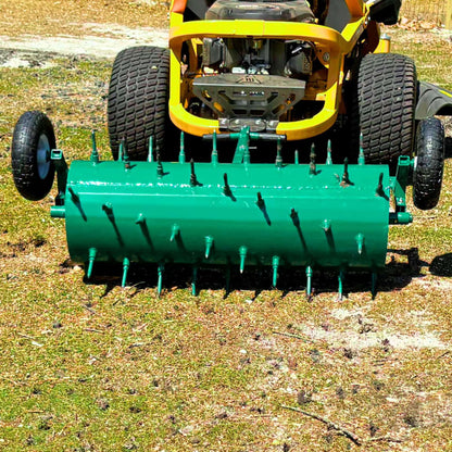 Heavy-Duty Water-Filled Pull-Behind Spike Roller Lawn Aerator