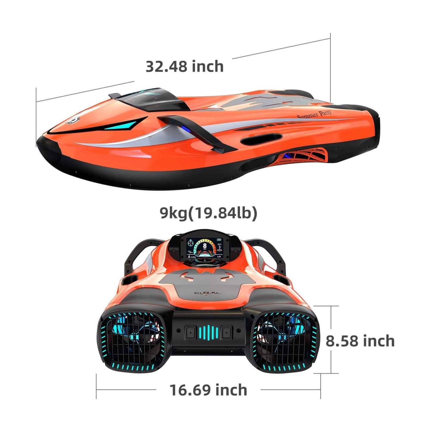 High-Performance Electric 800W Dual Motor Underwater Diving Scooter