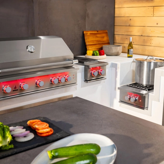 True Flame 25" 3 Burner Gas Grill