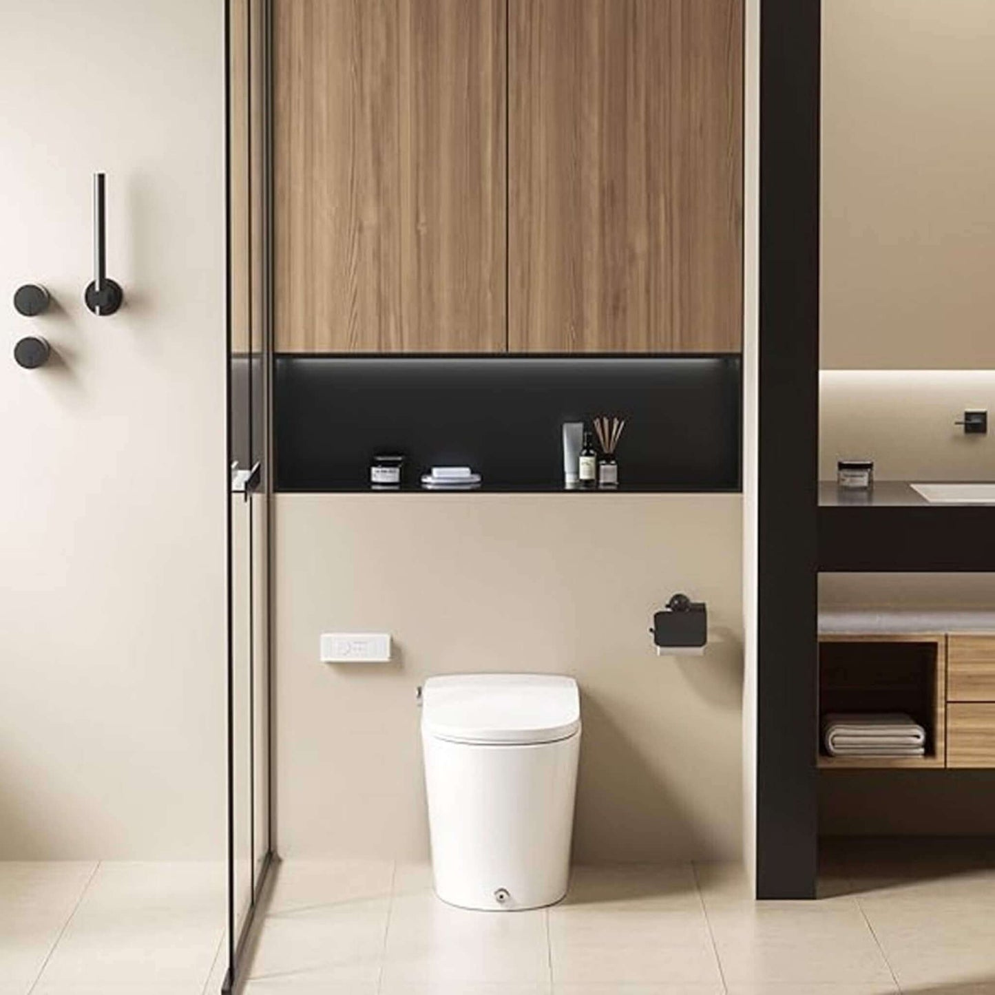 Alora Heavy-DutyHigh-Power Flush Smart Toilet with Built-In Bidet and Elongated Heated Seat