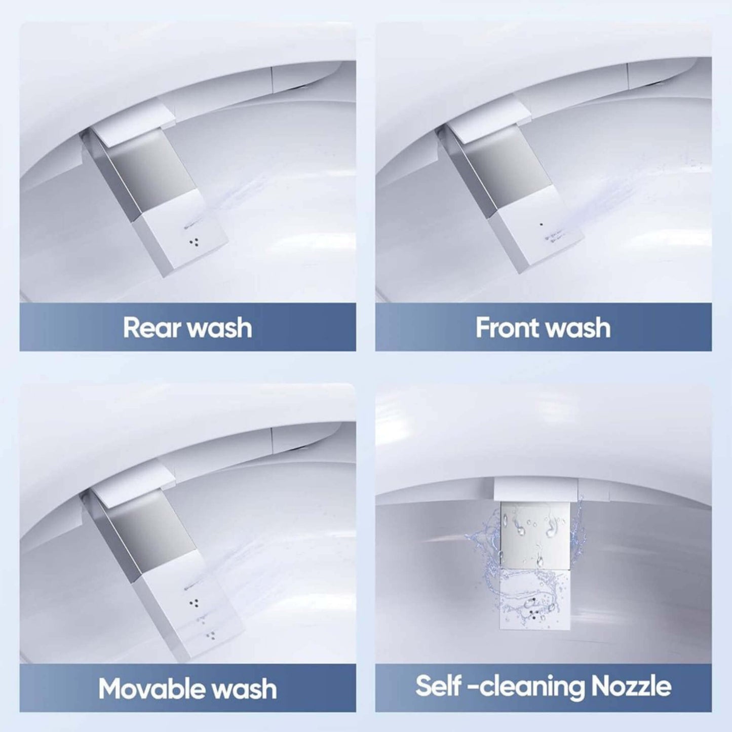 Alora Heavy-DutyHigh-Power Flush Smart Toilet with Built-In Bidet and Elongated Heated Seat