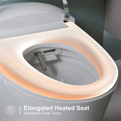 Alora Premium Smart Heated Tankless Bidet Toilet With Dual Flush System
