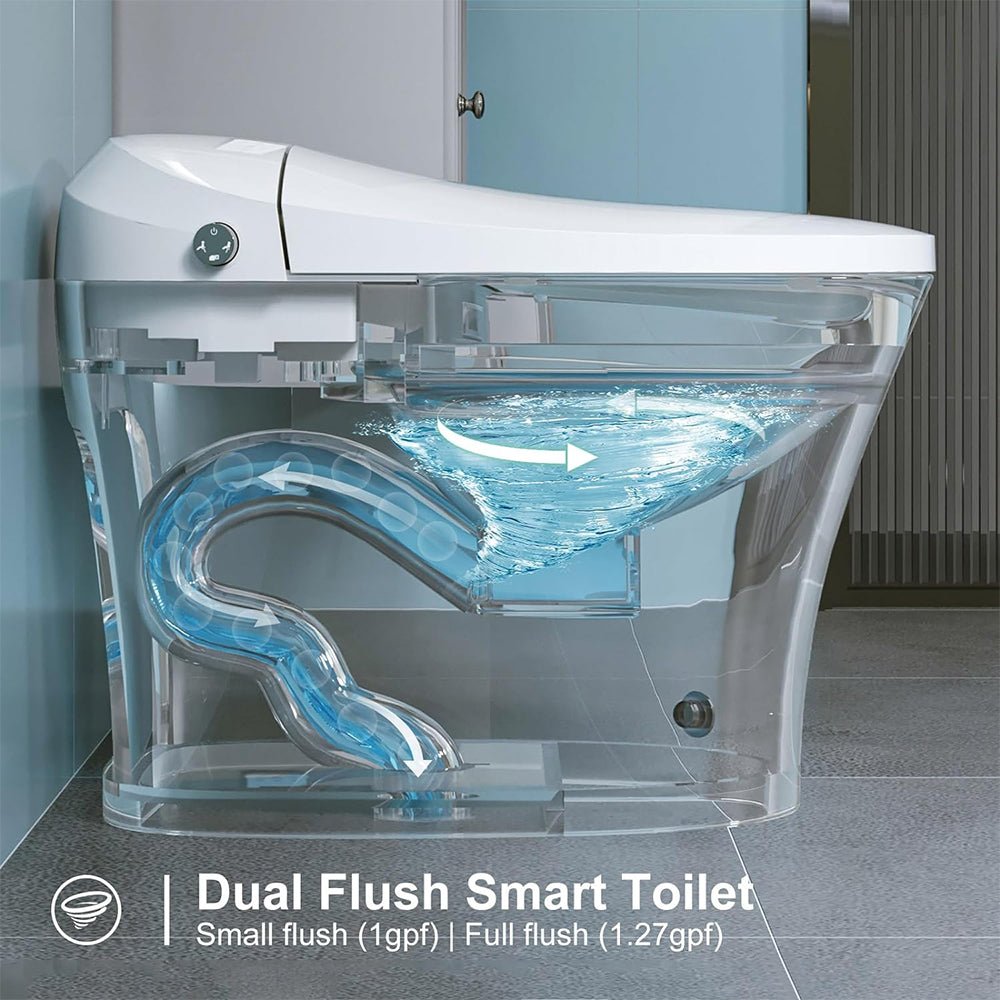 Alora Premium Smart Heated Tankless Bidet Toilet With Dual Flush System