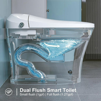 Alora Premium Smart Heated Tankless Bidet Toilet With Dual Flush System