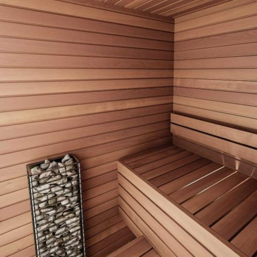 Huum Cliff Mini 4 3.5KW Electric Sauna Heater With Digital Controller & Sauna Stones