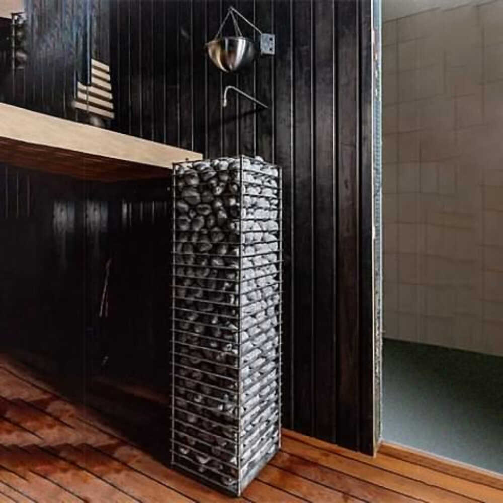 Huum Cliff Slim Electric Stainless Steel Sauna Heater With Digital Controller & Sauna Stones