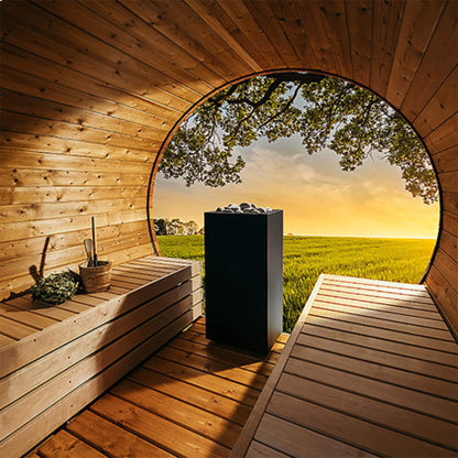 Huum Core Black Sauna Heater With UKU Local Digital Controller & Stones