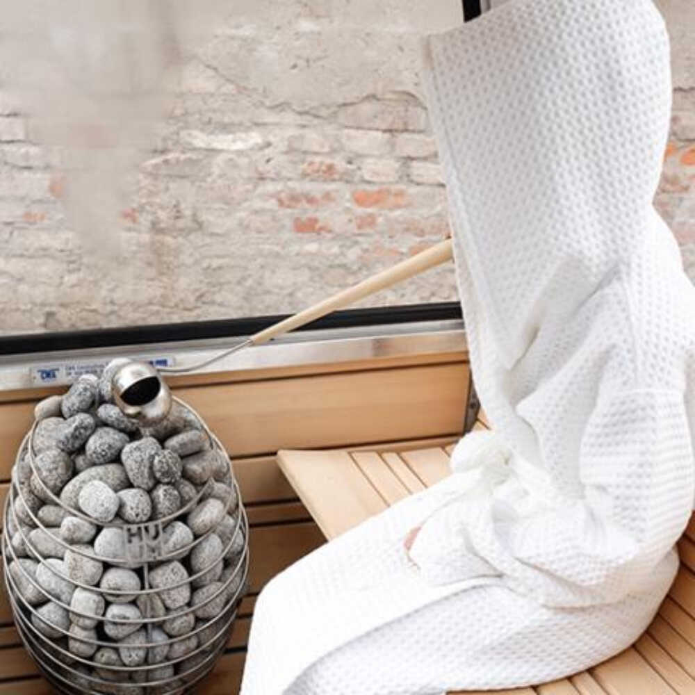 Huum Drop 240V SGS Listed Wall Mount Sauna Heater With UKU Digital Controller & Sauna Stones