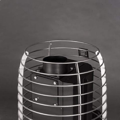 Huum Hive Flow Mini LS 8.5KW Wood-Burning Sauna Stove With Firebox Extension & Sauna Stones