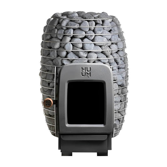 Huum Hive Heat 12KW Wood-Burning Sauna Stove With Sauna Stones