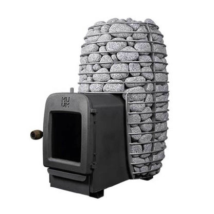 Huum Hive Heat LS 12KW Sauna Stove With Firebox Extension & Sauna Stones