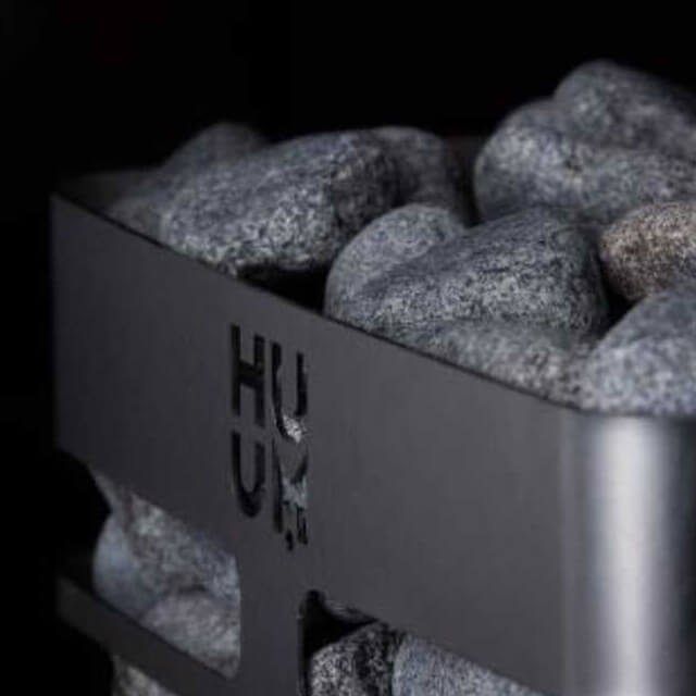 Huum Steel Mini Series 4 Stainless Steel Wall Mount 3.5KW Sauna Heater With Digital Controller & Sauna Stones