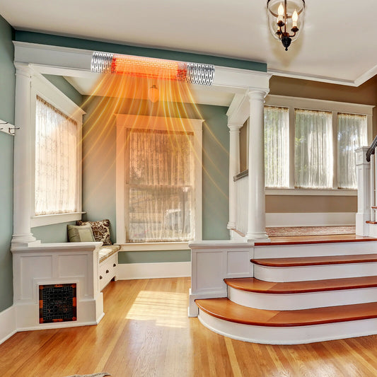 1500W Indoor and Outdoor Electric Heater with 2 Power Settings