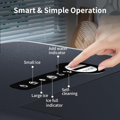 Ice Makers Countertop 26.5Lbs 24H Self-Cleaning Portable Z4701