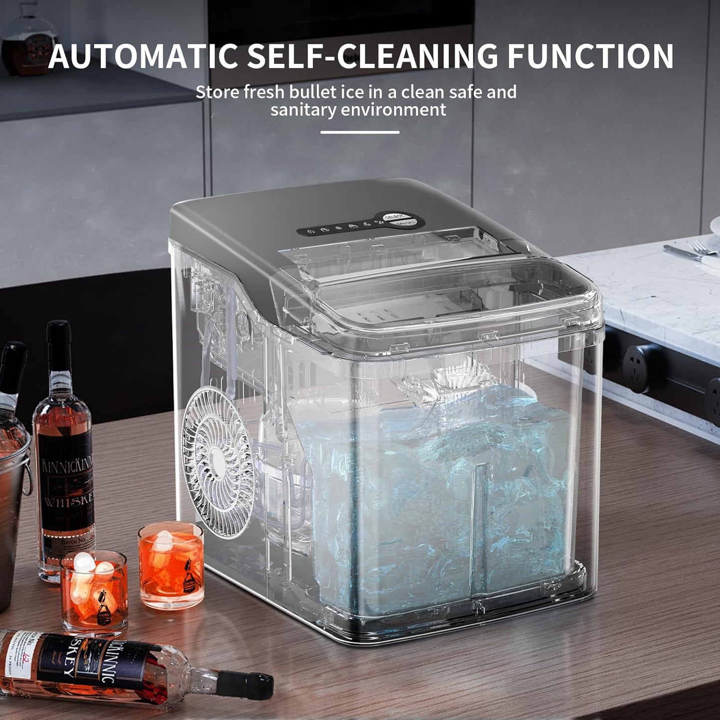 Ice Makers Countertop 26.5Lbs 24H Self-Cleaning Portable Z4701