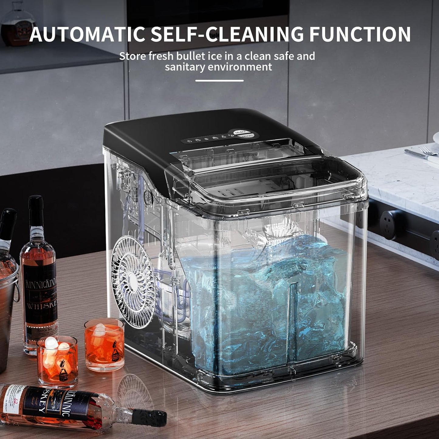 Ice Makers Countertop 26.5Lbs 24H Self-Cleaning Portable Z4701