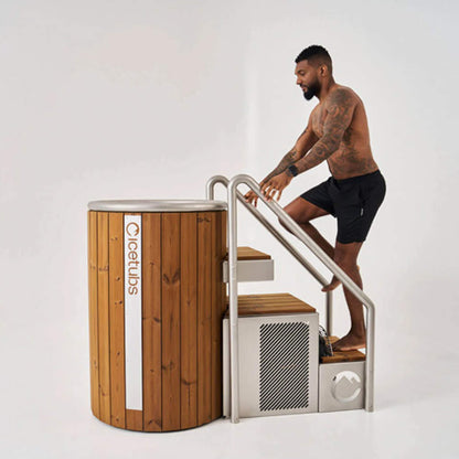 Icetubs IceBarrel Thermowood and Fiberglass Cold Plunge Immersion Tub