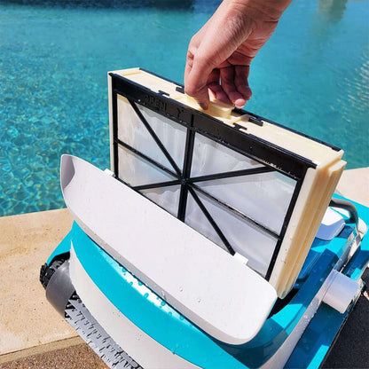 Inground Automatic Dual Scrub Robotic Pool Vacuum Cleaner, 150W