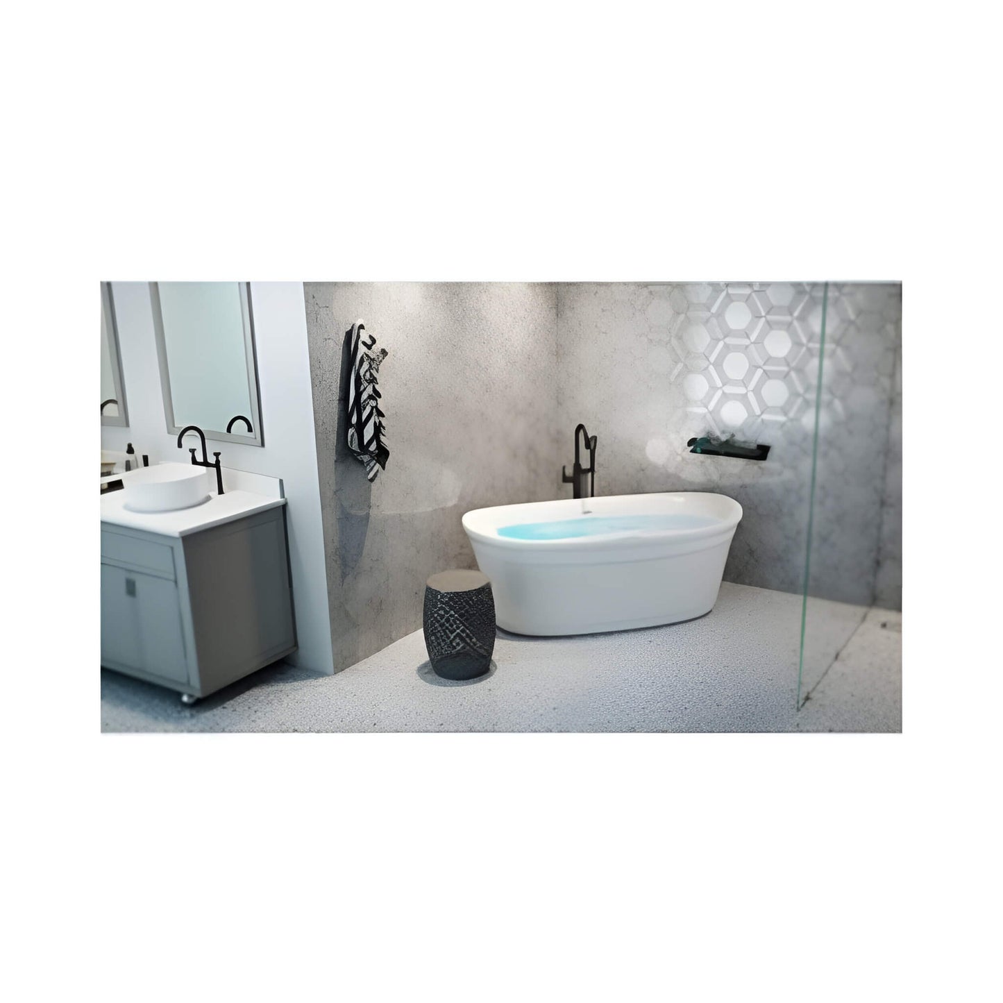 Jacuzzi Arga 67" Classic Swirlpool™ Whirlpool Bathtub