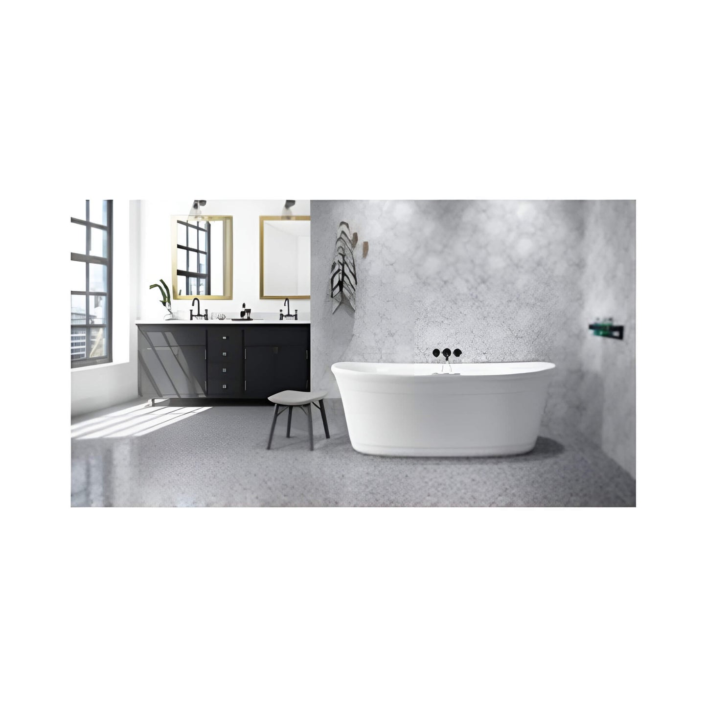 Jacuzzi Arga 67" Classic Swirlpool™ Whirlpool Bathtub