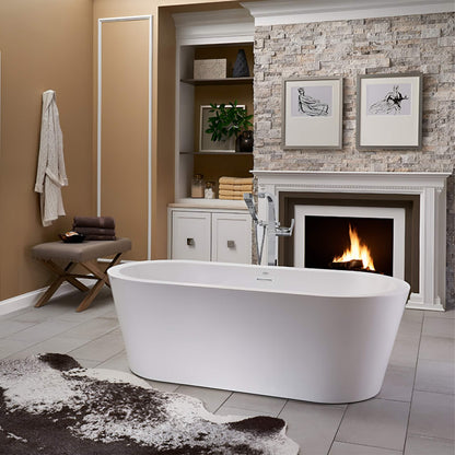 Jacuzzi Celeste 70" Freestanding Ergonomic Soaking Tub