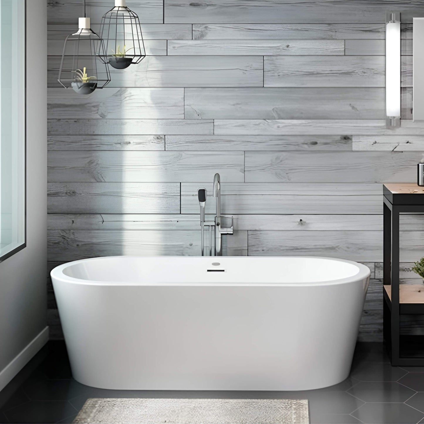 Jacuzzi Celeste 70" Freestanding Ergonomic Soaking Tub