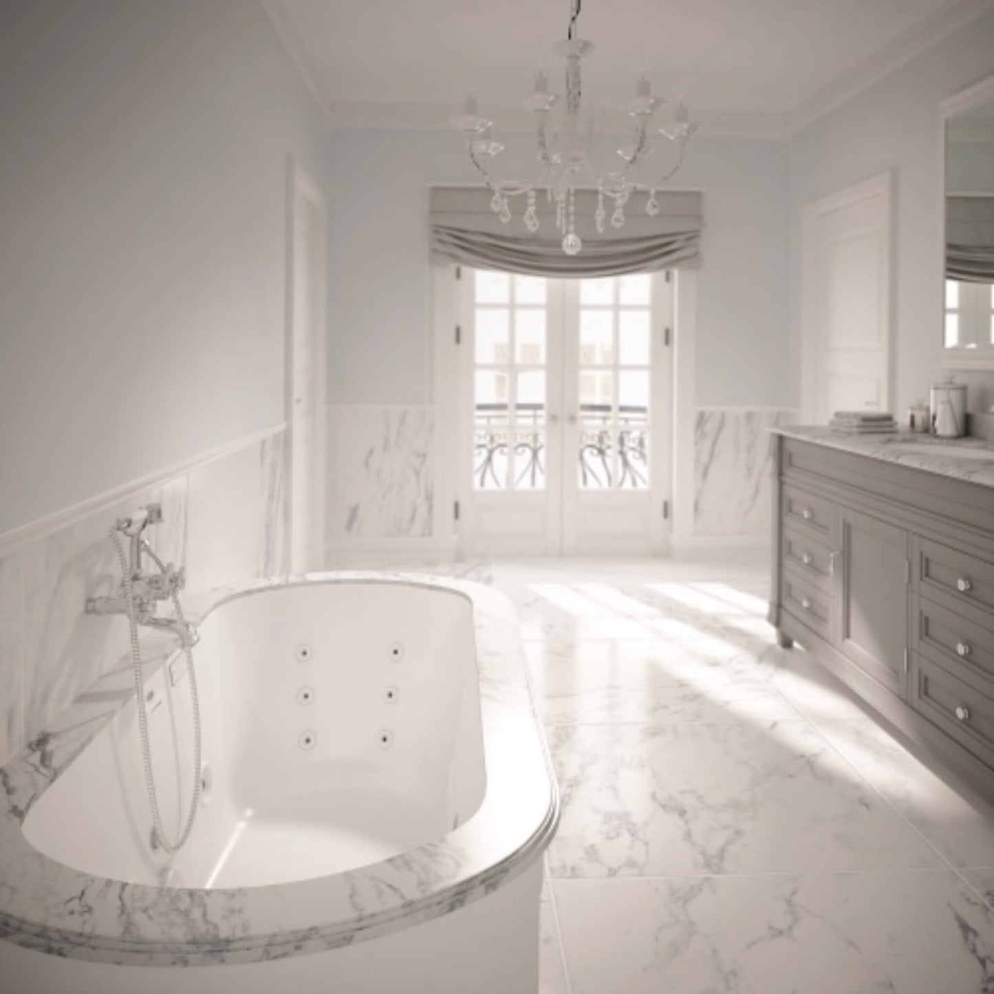 Jacuzzi Duetta 66" Air Tub With 360 Air Flow System