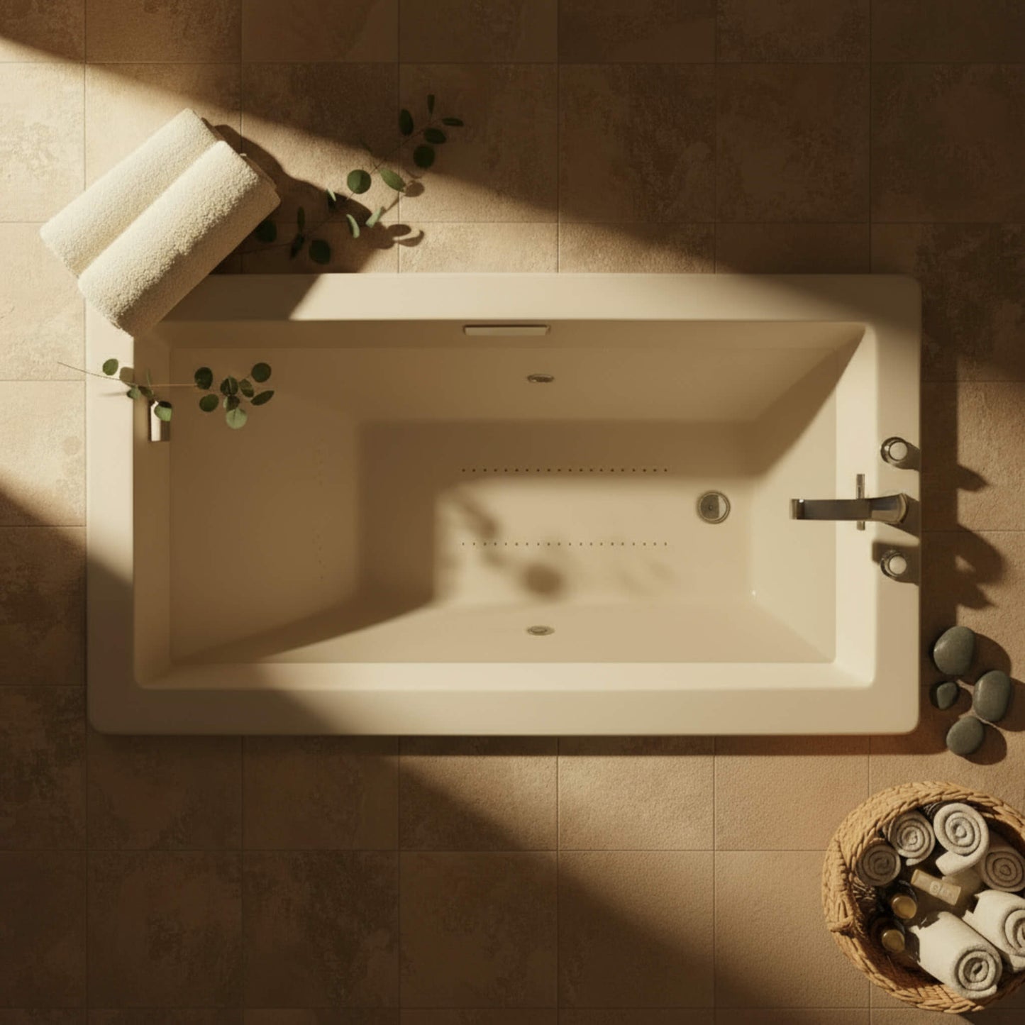 Jacuzzi Elara 66" Rectangle Drop-In Whirlpool Bath