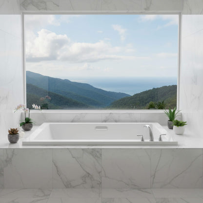 Jacuzzi Elara 66" Rectangle Drop-In Whirlpool Bath