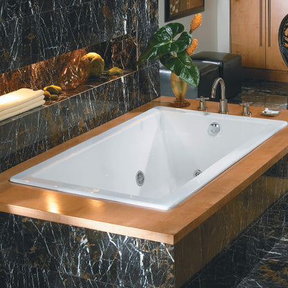 Jacuzzi Elara 72" Drop-In Whirlpool Bathtub With 10 AccuPro Jet