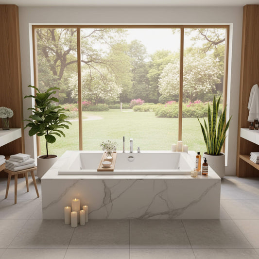 Jacuzzi Elara 72" Rectangle Acrylic Drop-In Whirlpool Bath