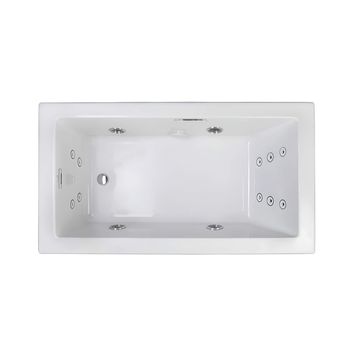Jacuzzi Elara 72" Rectangle Whirlpool Bathtub With Left Drain