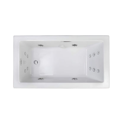 Jacuzzi Elara 72" Rectangle Whirlpool Bathtub With Left Drain